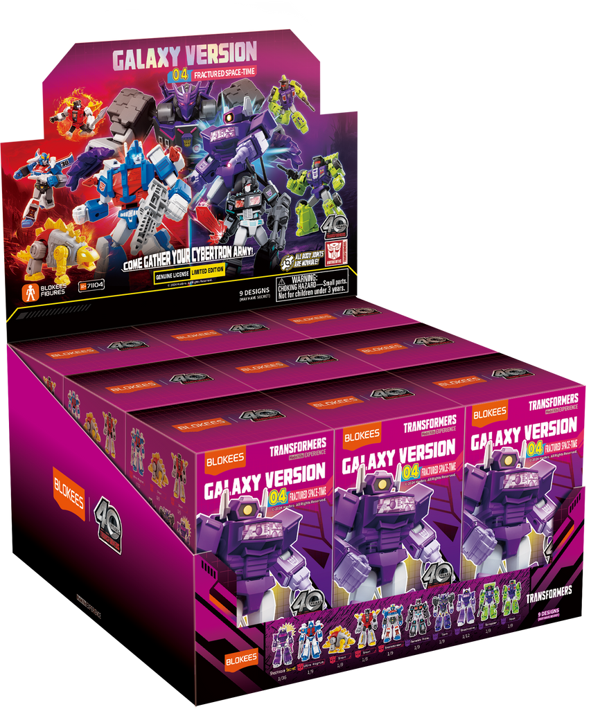 Blokees (Blind box) Superhero Toys, Building Model Kit for Children and Adults Figures PDQ (9 in 1)- Transformers Galaxy Version 04 - Fractured Space-Time