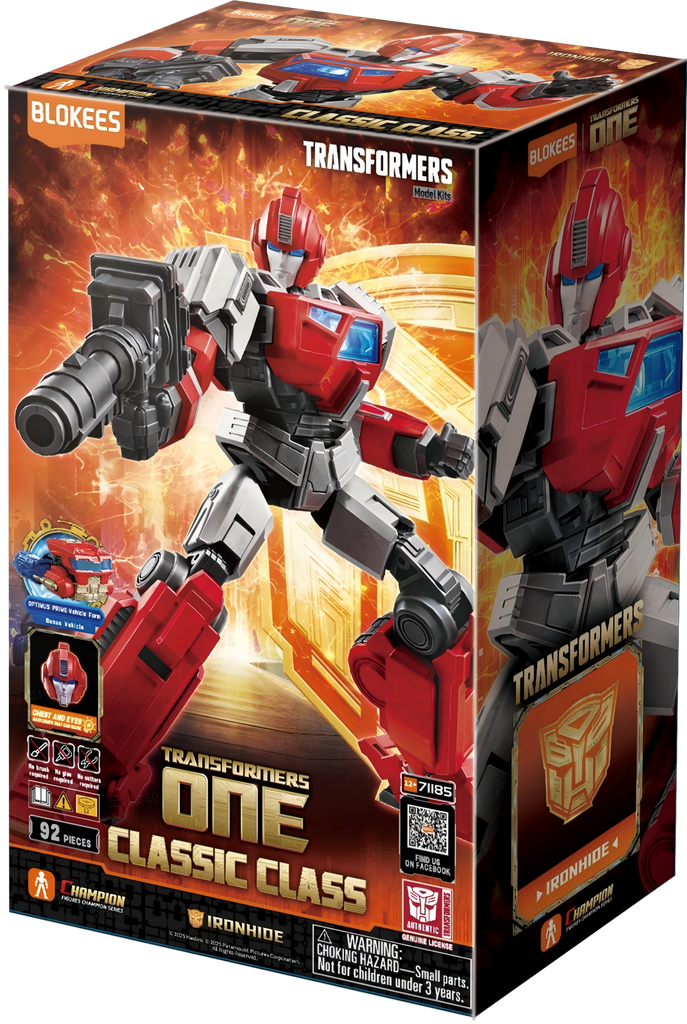 Blokees Figures - Transformers Superhero Toys, Building Model Kit for Children and Adults (Model Kit) Classic Class 19 - Ironhide (12.3cm)
