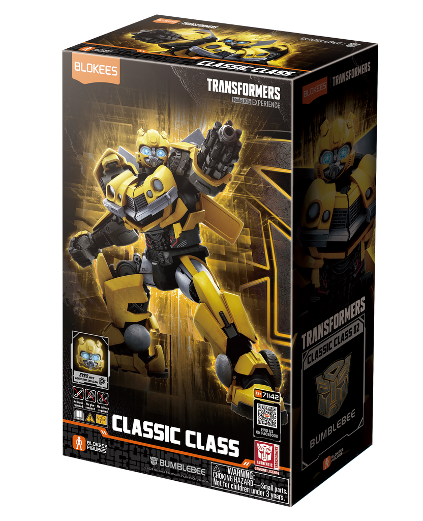 Blokees Figures Superhero Toys, Building Model Kit for Children and Adults - Transformers (Model Kit) Classic Class 02 - Bumblebee (10cm)
