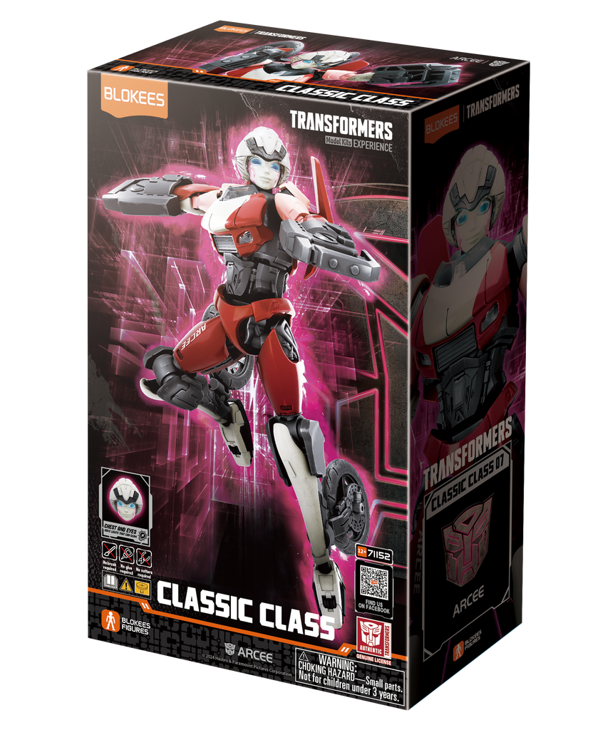 Blokees Figures Superhero Toys, Building Model Kit for Children and Adults - Transformers (Model Kit) Classic Class 07 - Arcee(10cm)