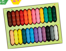 Haku Yoka Happy Pea Pod Crayons