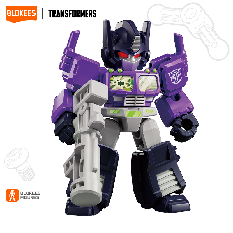 Blokees (Blind box) Superhero Toys, Building Model Kit for Children and Adults Figures PDQ (12 in 1) - Transformers Galaxy Version Defender 03 - Heavy Metal War