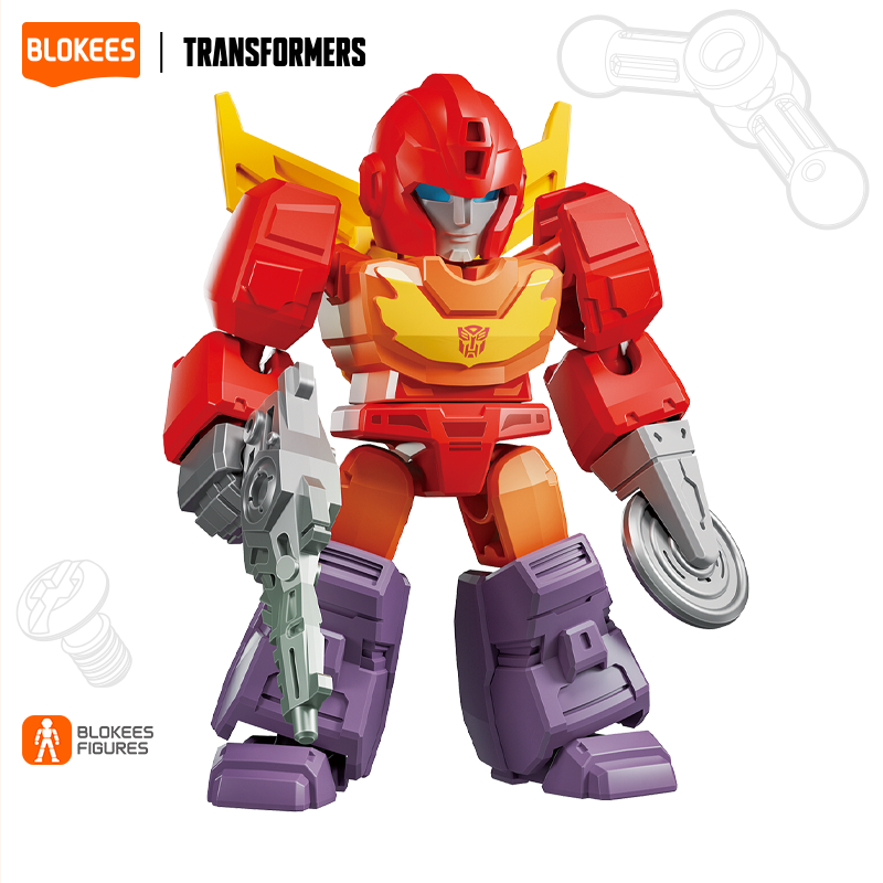 Blokees (Blind box) Superhero Toys, Building Model Kit for Children and Adults Figures PDQ (12 in 1) - Transformers Galaxy Version Defender 03 - Heavy Metal War