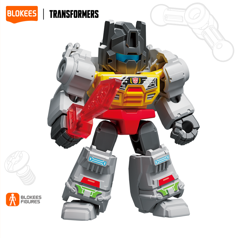 Blokees (Blind box) Superhero Toys, Building Model Kit for Children and Adults Figures PDQ (12 in 1) - Transformers Galaxy Version Defender 03 - Heavy Metal War