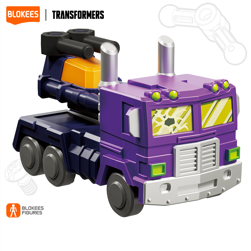 Blokees (Blind box) Superhero Toys, Building Model Kit for Children and Adults Figures PDQ (12 in 1) - Transformers Galaxy Version Defender 03 - Heavy Metal War