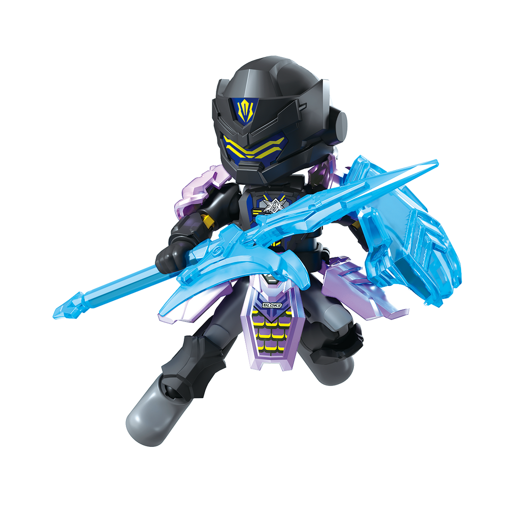Blokees (Blind box) Figures PDQ (9 in 1) - Herospire Galaxy Version Tubro 02 - Fearless Demon Child