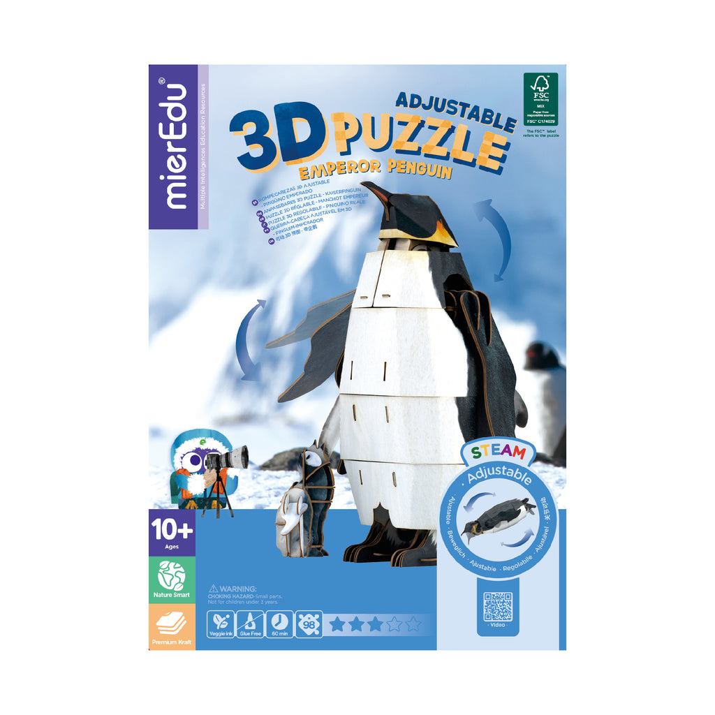 mierEdu Adjustable ECO 3D Puzzles - Arctic Animals