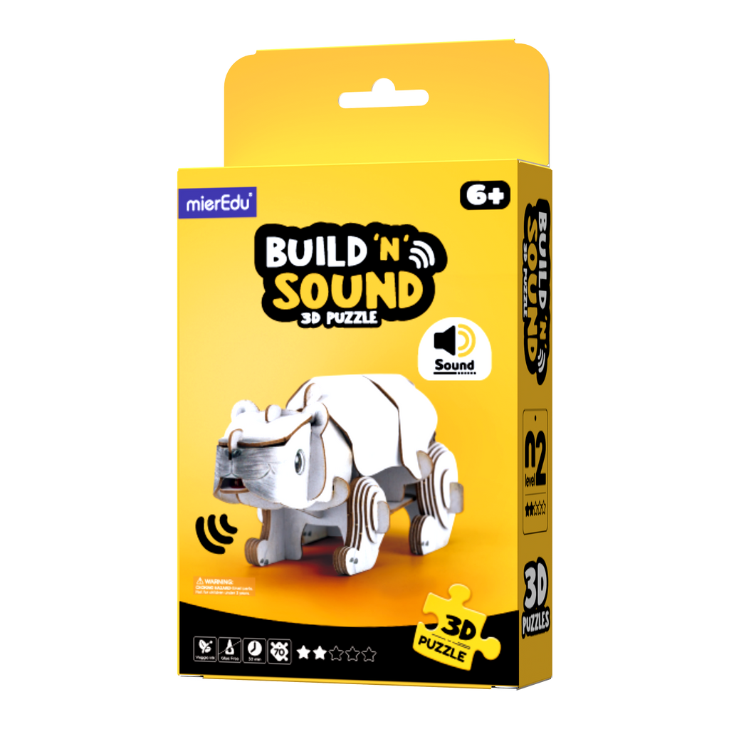 POPUZ BUILD 'N' SOUND 3D PUZZLE - Polar