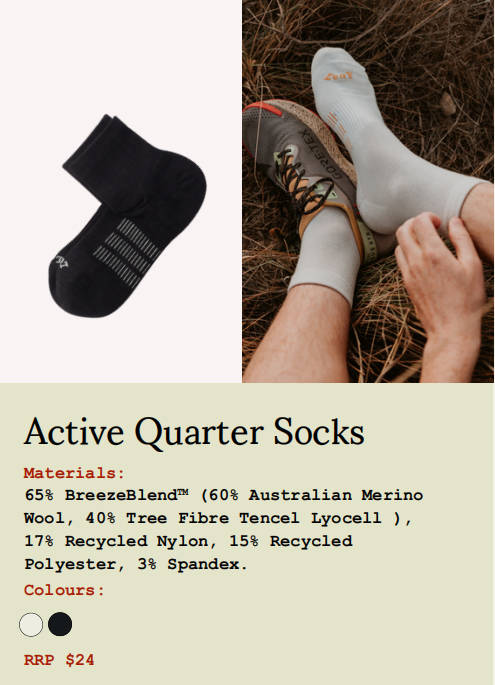 Paire Active Quarter Socks