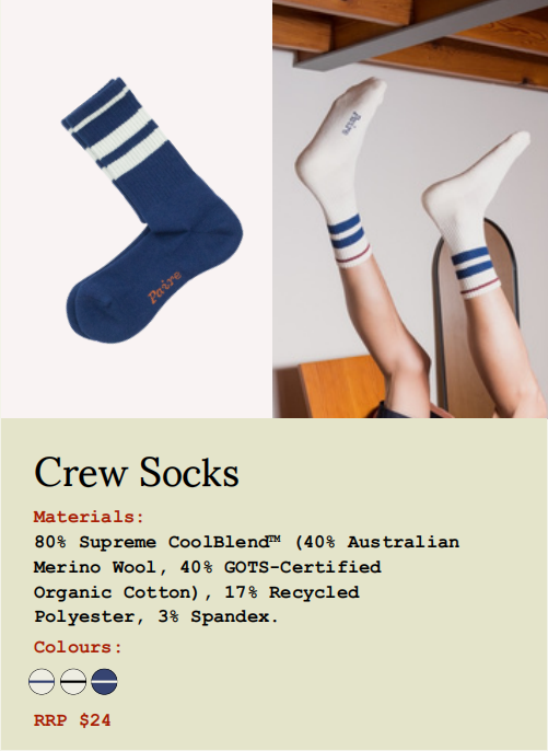Paire Crew Socks