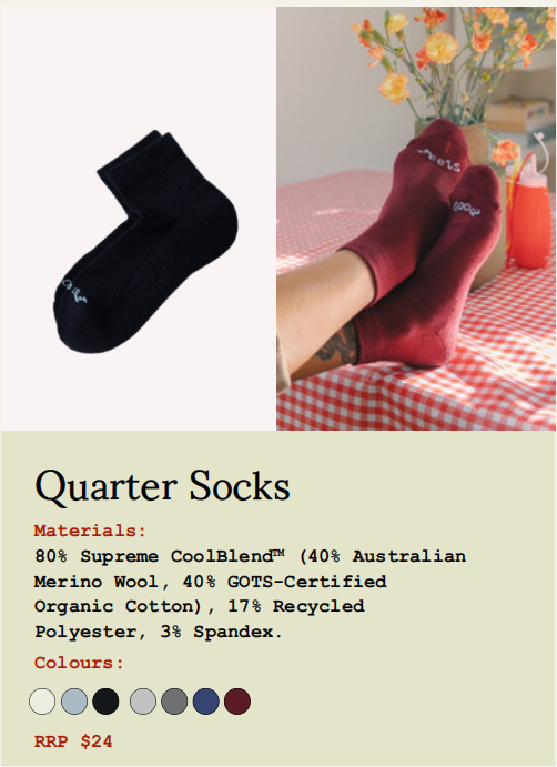 Paire Quarter Socks