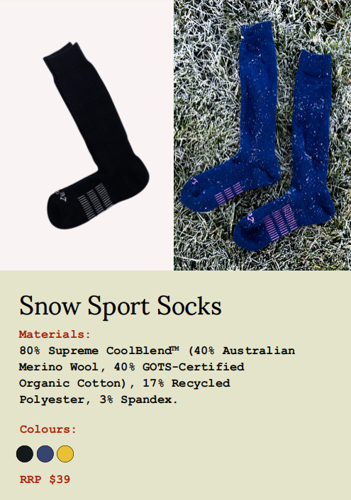 Paire Snow Sports Socks