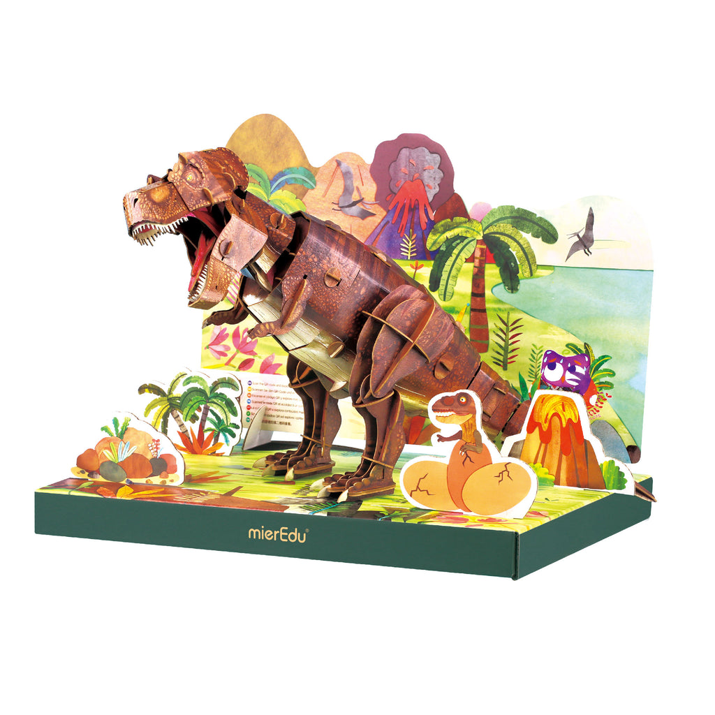 mierEdu Adjustable ECO 3D Puzzles - Dino Theme