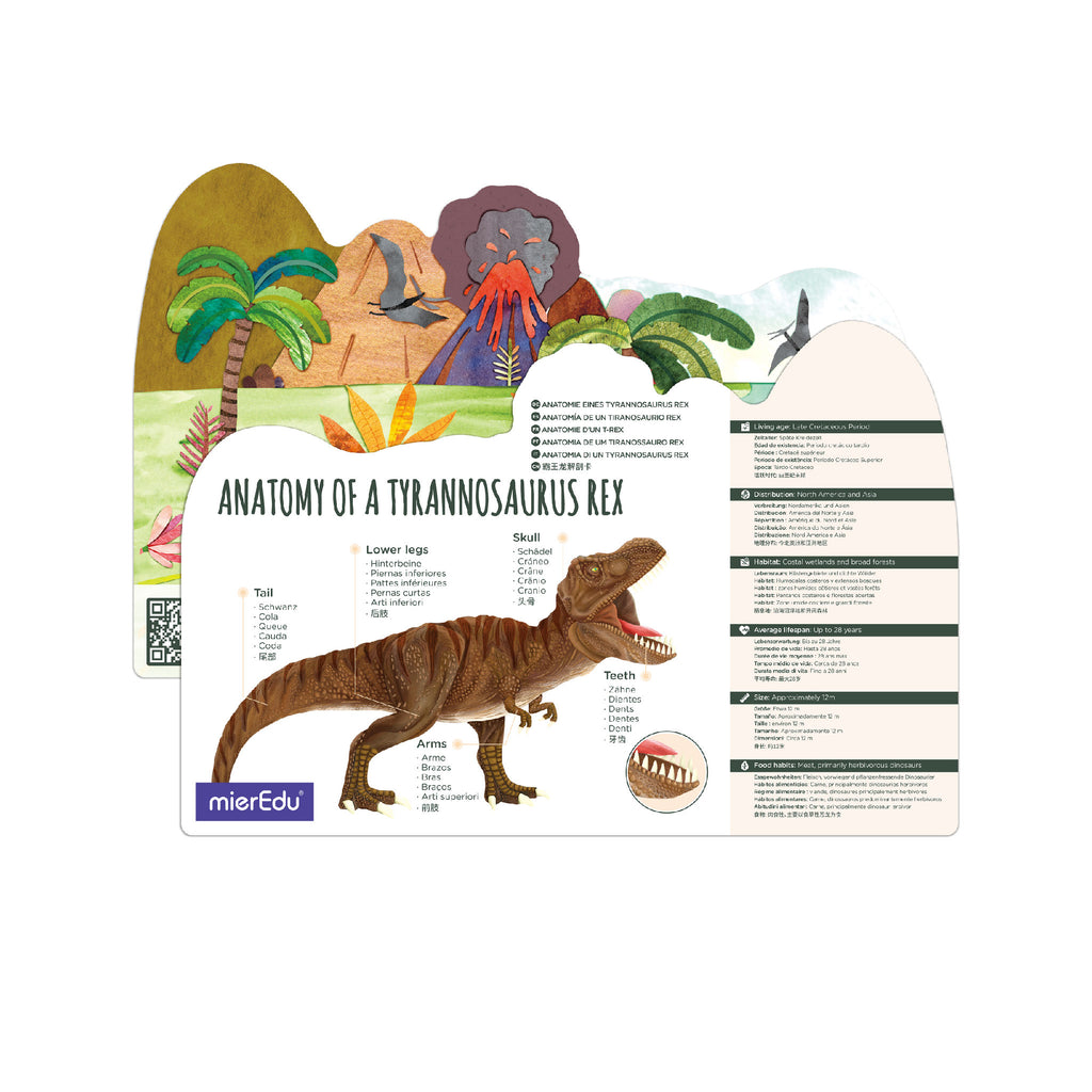 mierEdu Adjustable ECO 3D Puzzles - Dino Theme