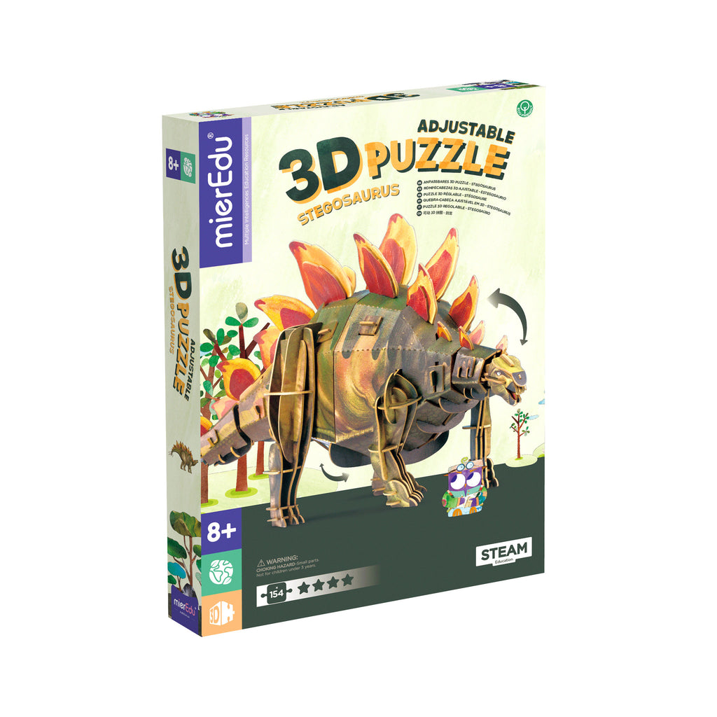 mierEdu Adjustable ECO 3D Puzzles - Dino Theme