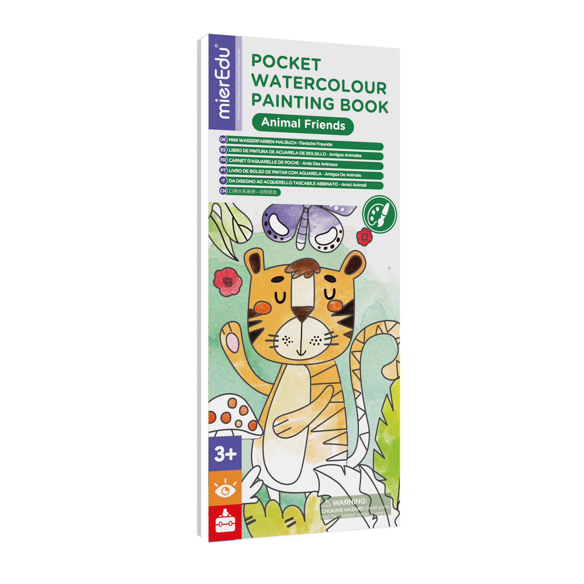 Pocket Watercolor Painting Book 1 Set of Toddler Watercolor Painting Book Water Coloring Painting Book Toddler Graffiti Book, Size: 20x9x2CM