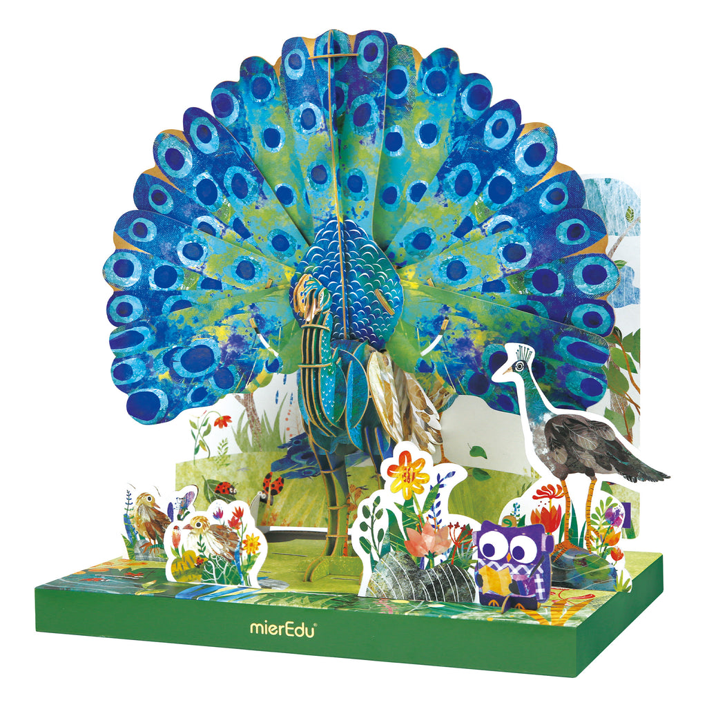 mierEdu ECO 3D Puzzles - Peacock